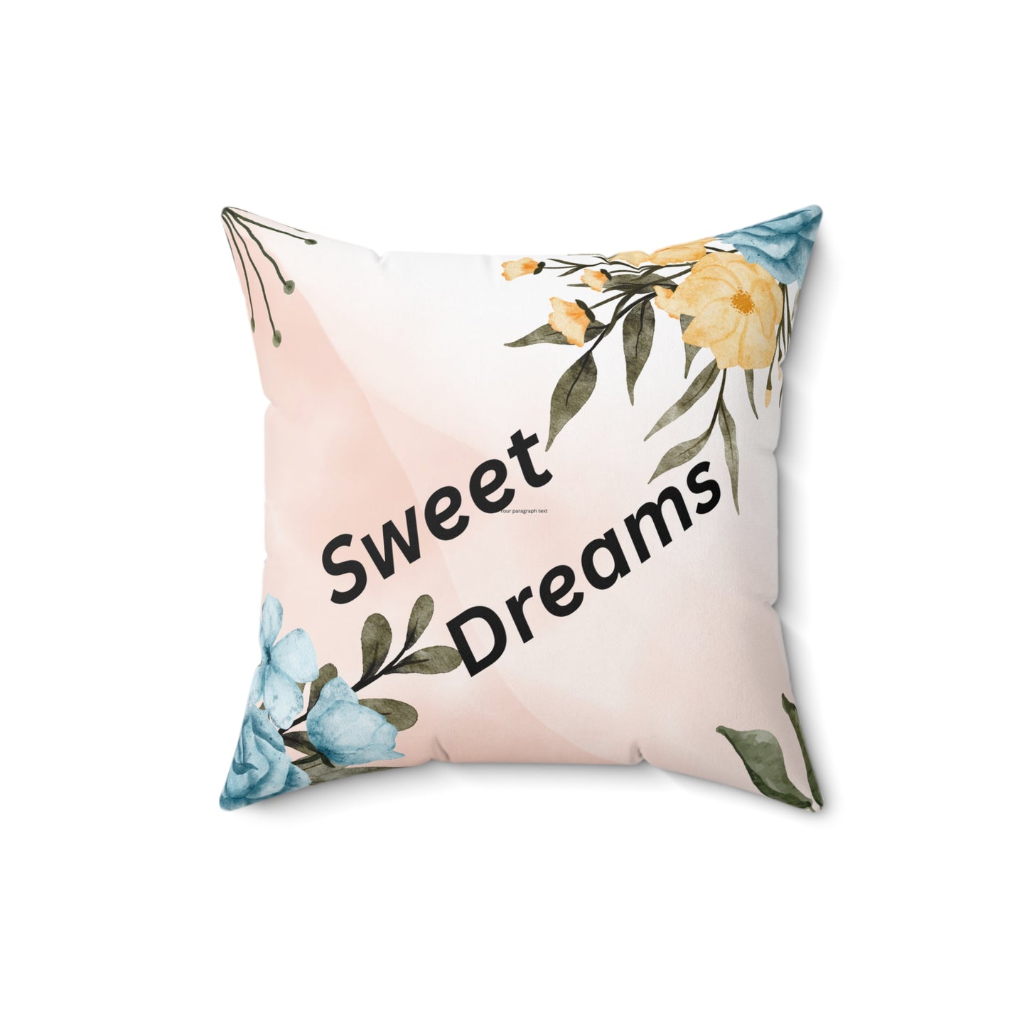 Spun Polyester Square Pillow