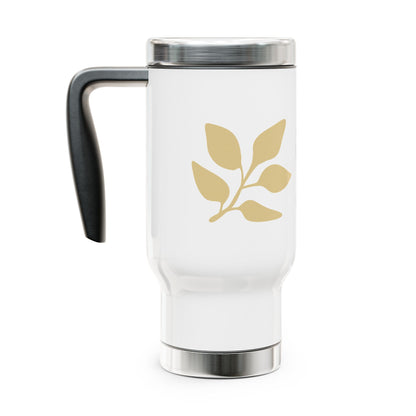 Stainless Steel Travel Mug with Handle, 14oz