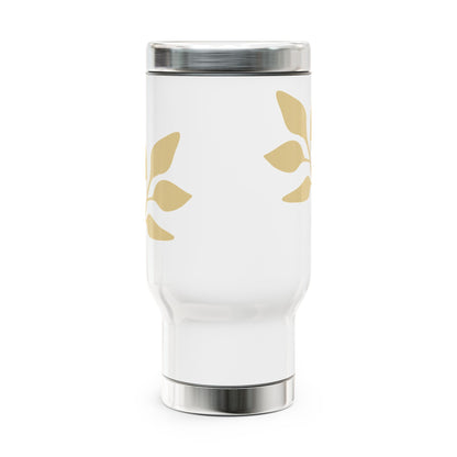 Stainless Steel Travel Mug with Handle, 14oz